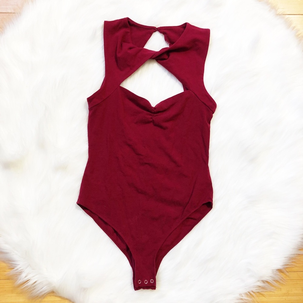 Free People Intimately Twist-Neck Bodysuit S